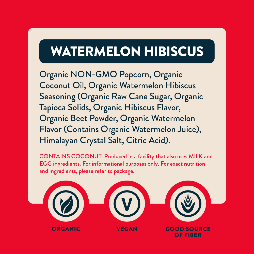 slide 3 of 3, LesserEvil Lesser Evil Org Popcorn Watermelon Hibiscus, 5 oz