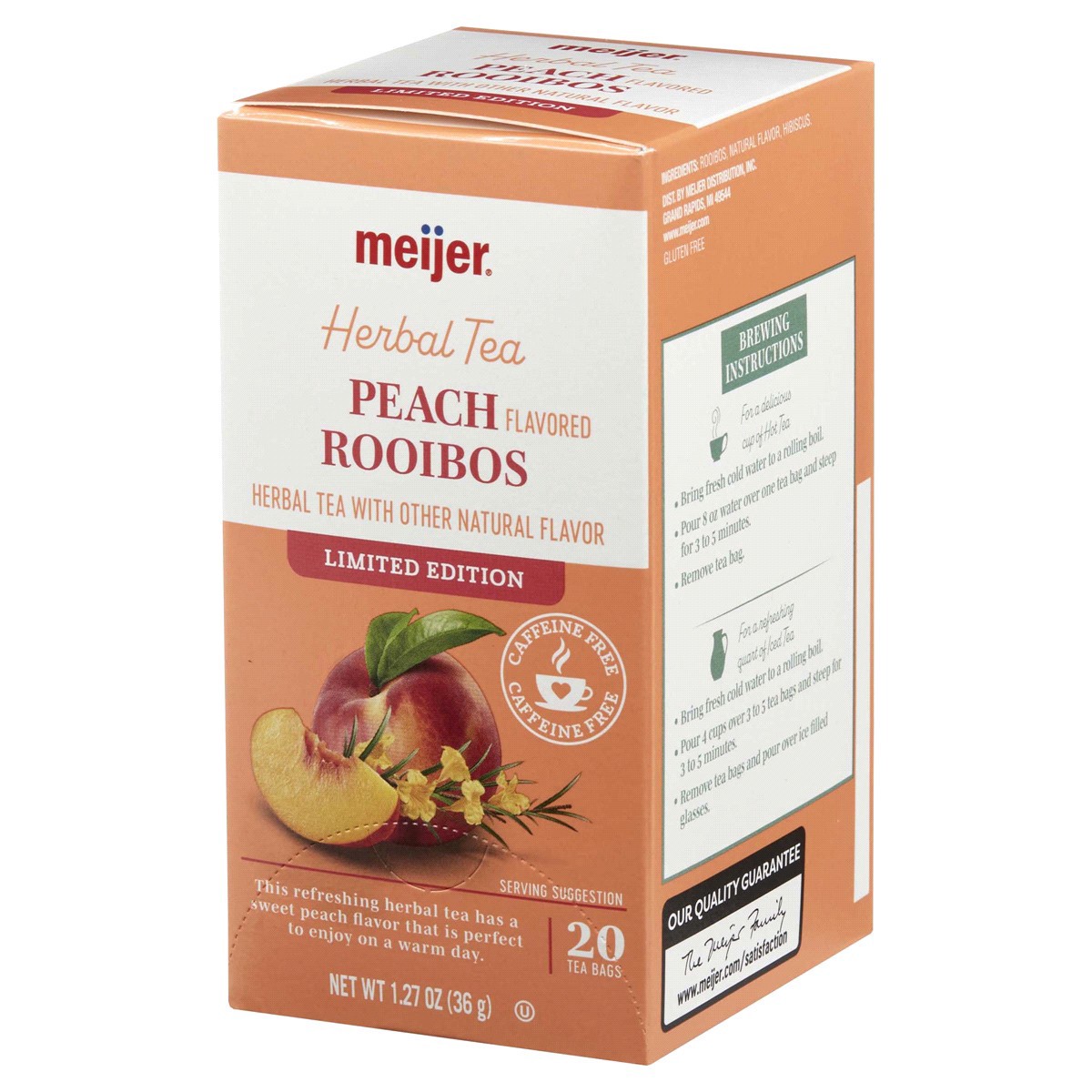 slide 10 of 29, Meijer Peach Rooibos Tea - 20 ct, 20 ct