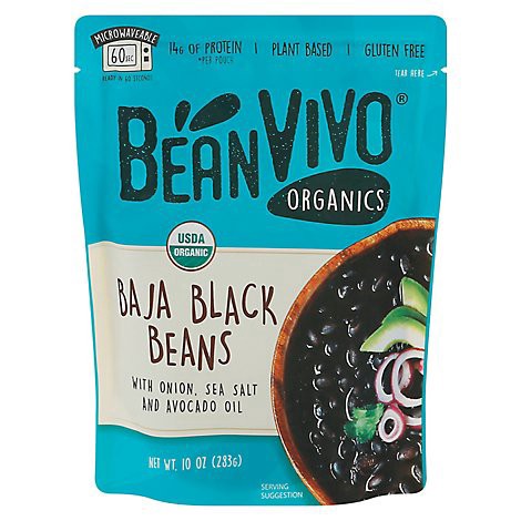slide 1 of 1, Beanvivo Organic Baja Black Beans - 10 Oz, 10 oz