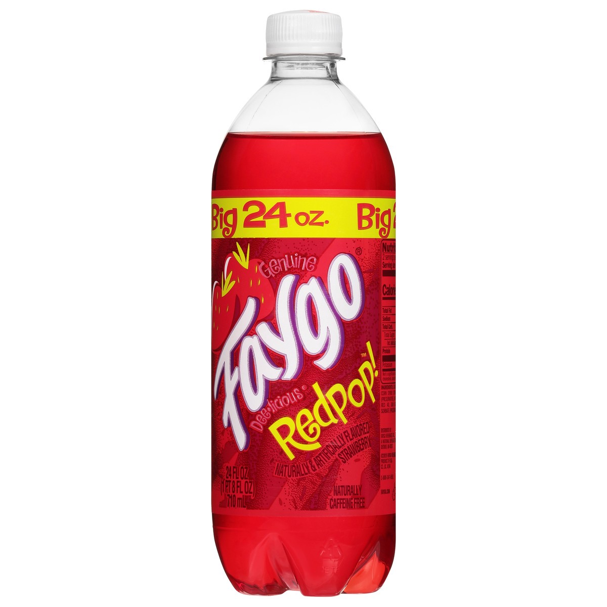 slide 2 of 3, Faygo Deelicious Redpop! Soda 24 fl oz, 24 oz