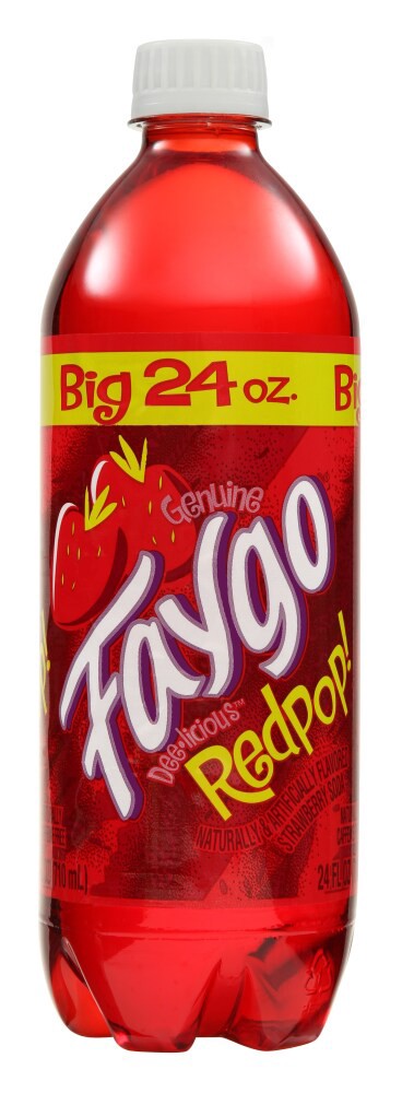slide 1 of 1, Faygo Red Pop Soda, 24 oz