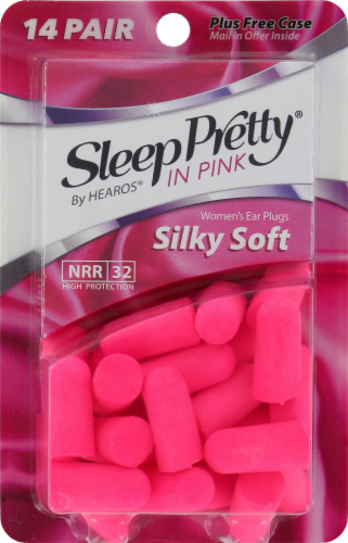 slide 1 of 1, HEAROS Sleep Pretty in Pink Silky Soft Ear Plugs, 28 ct