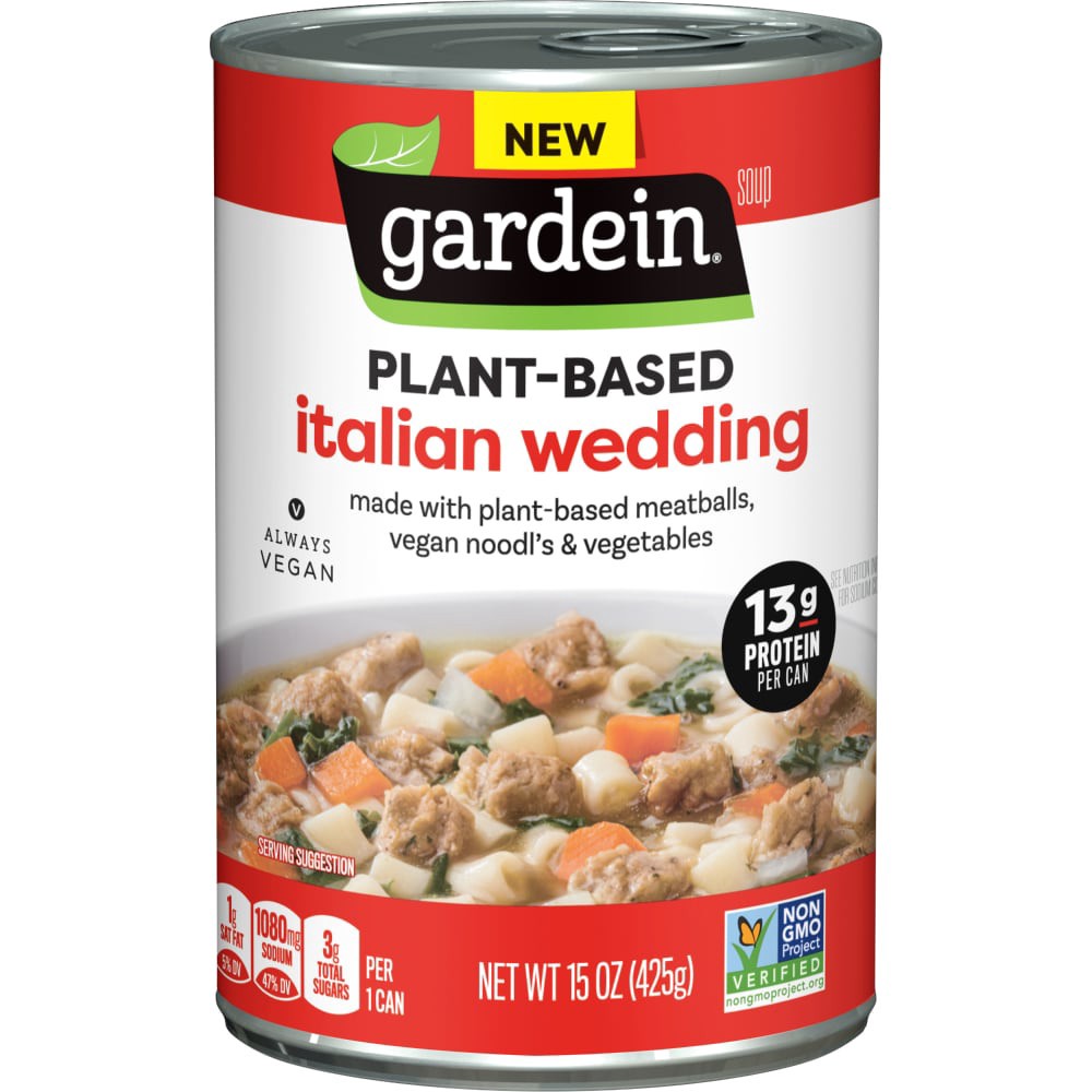 slide 1 of 5, Gardein Vegan Plant-Based Meatball Italian Wedding Soup - 15 oz, 15 oz