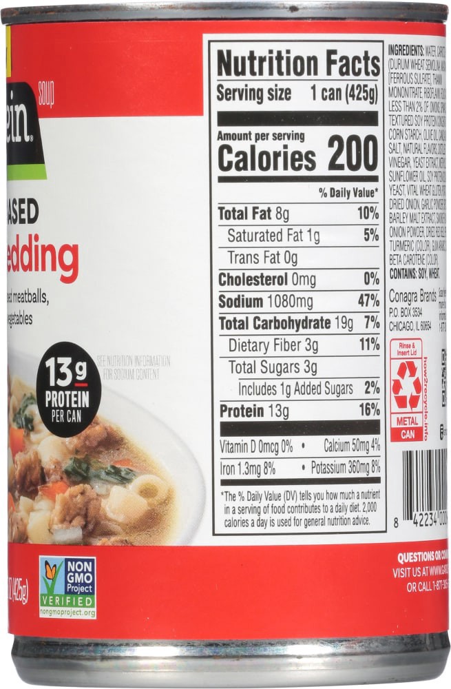 slide 4 of 5, Gardein Vegan Plant-Based Meatball Italian Wedding Soup - 15 oz, 15 oz