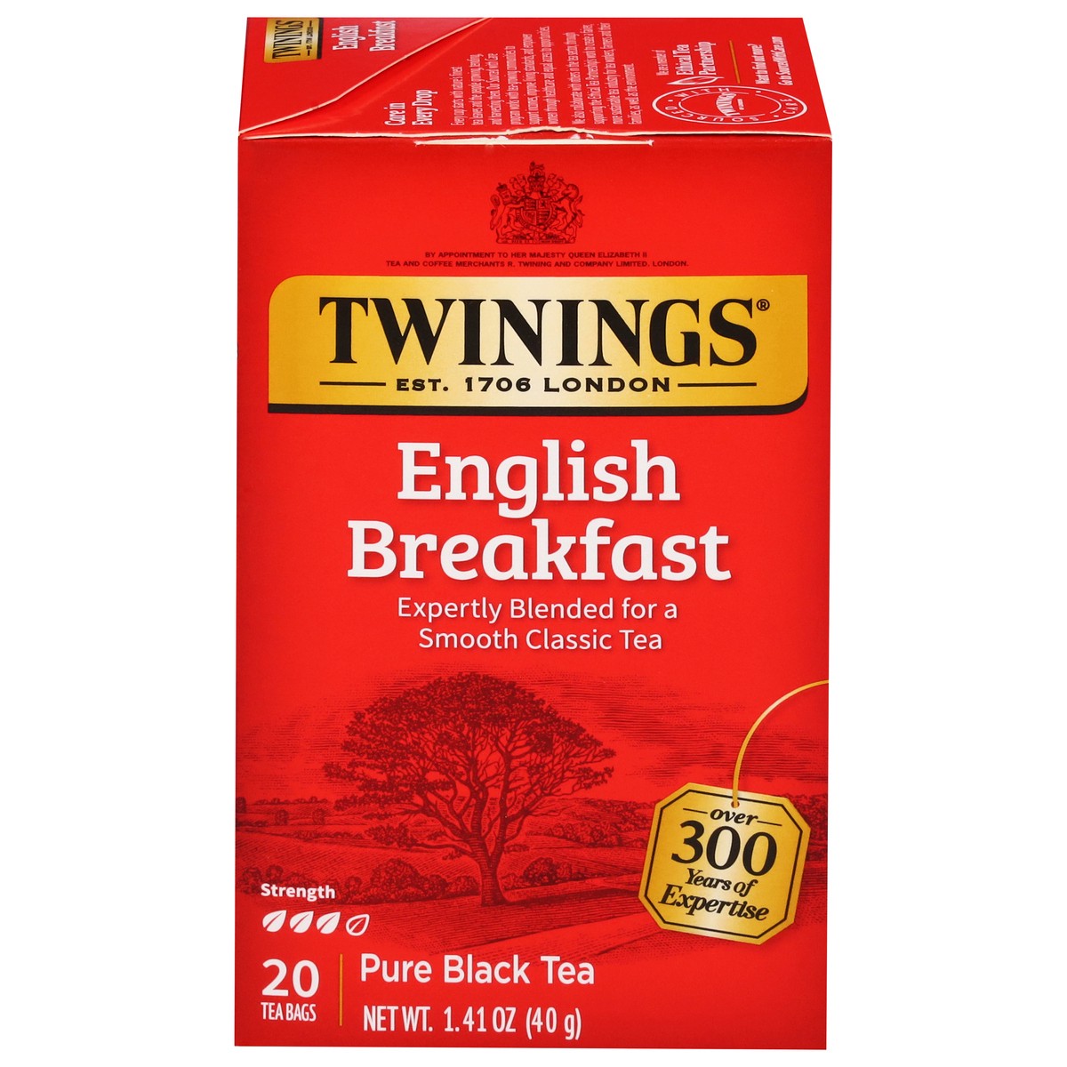 slide 1 of 10, Twinings Pure English Breakfast Black Tea - 20 ct, 20 ct