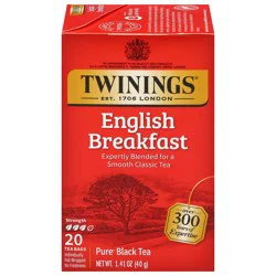 Twinings Pure English Breakfast Black Tea - 20 ct