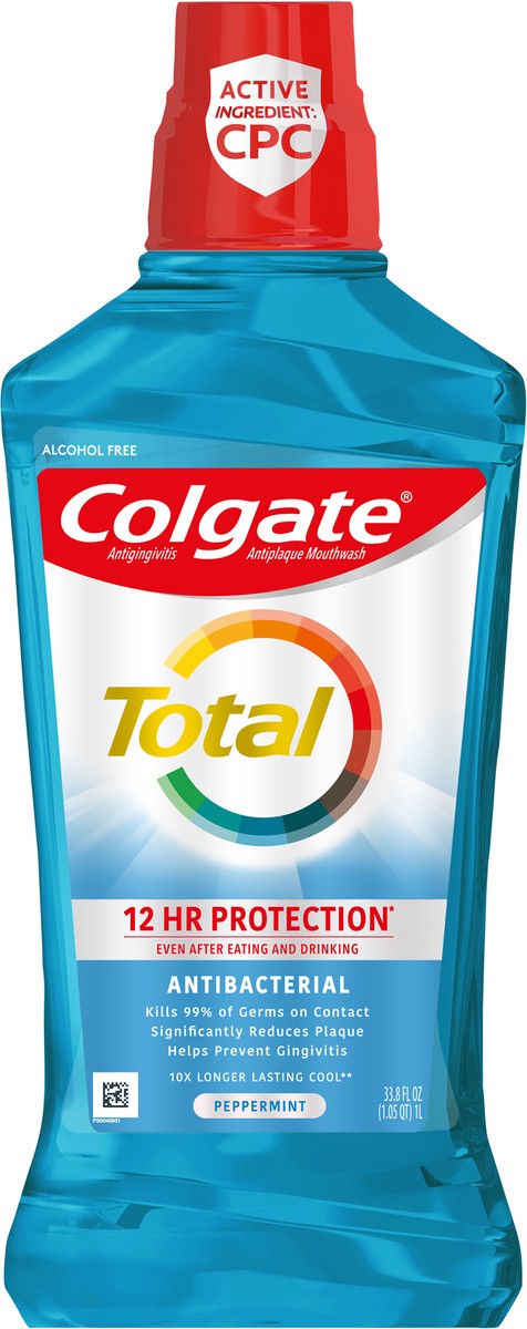 slide 6 of 7, Colgate Total Advanced Pro-Shield Mouthwash, Peppermint -1L, 33.8 fl oz