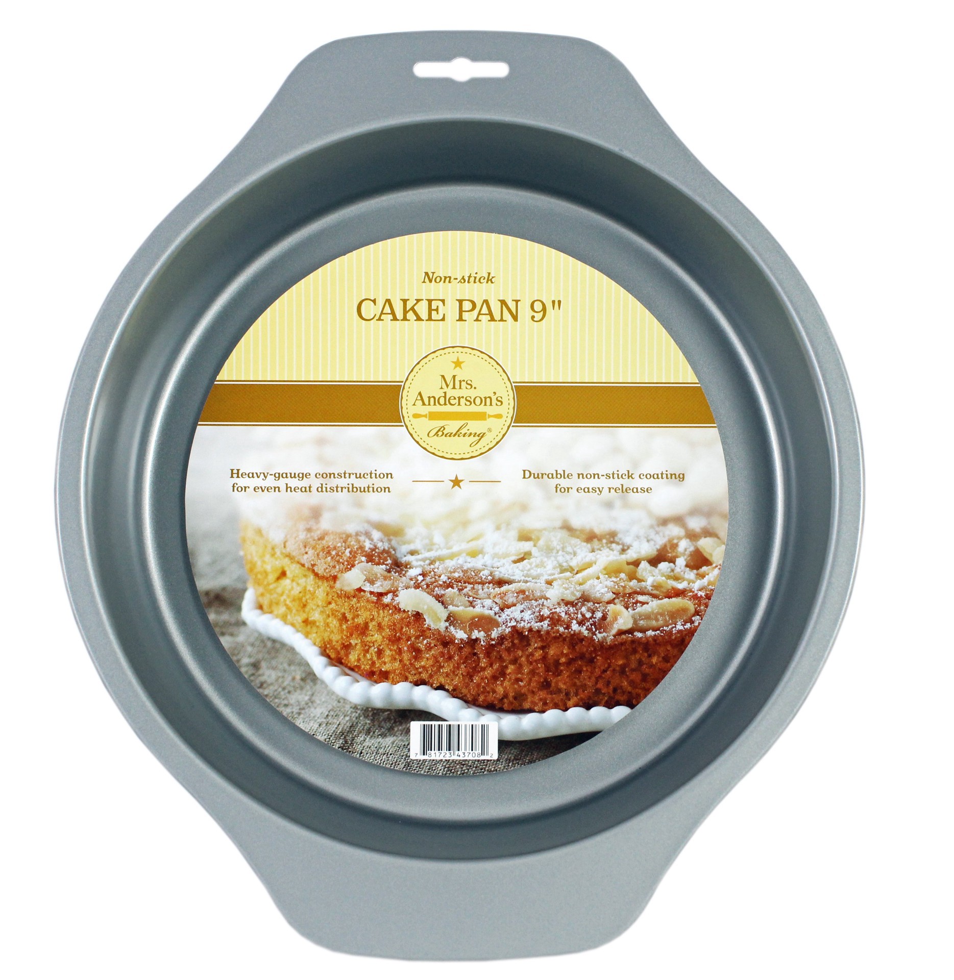 slide 1 of 1, Mrs. Anderson's 9 Inch Round Cake Pan Nonstick, 1 ct