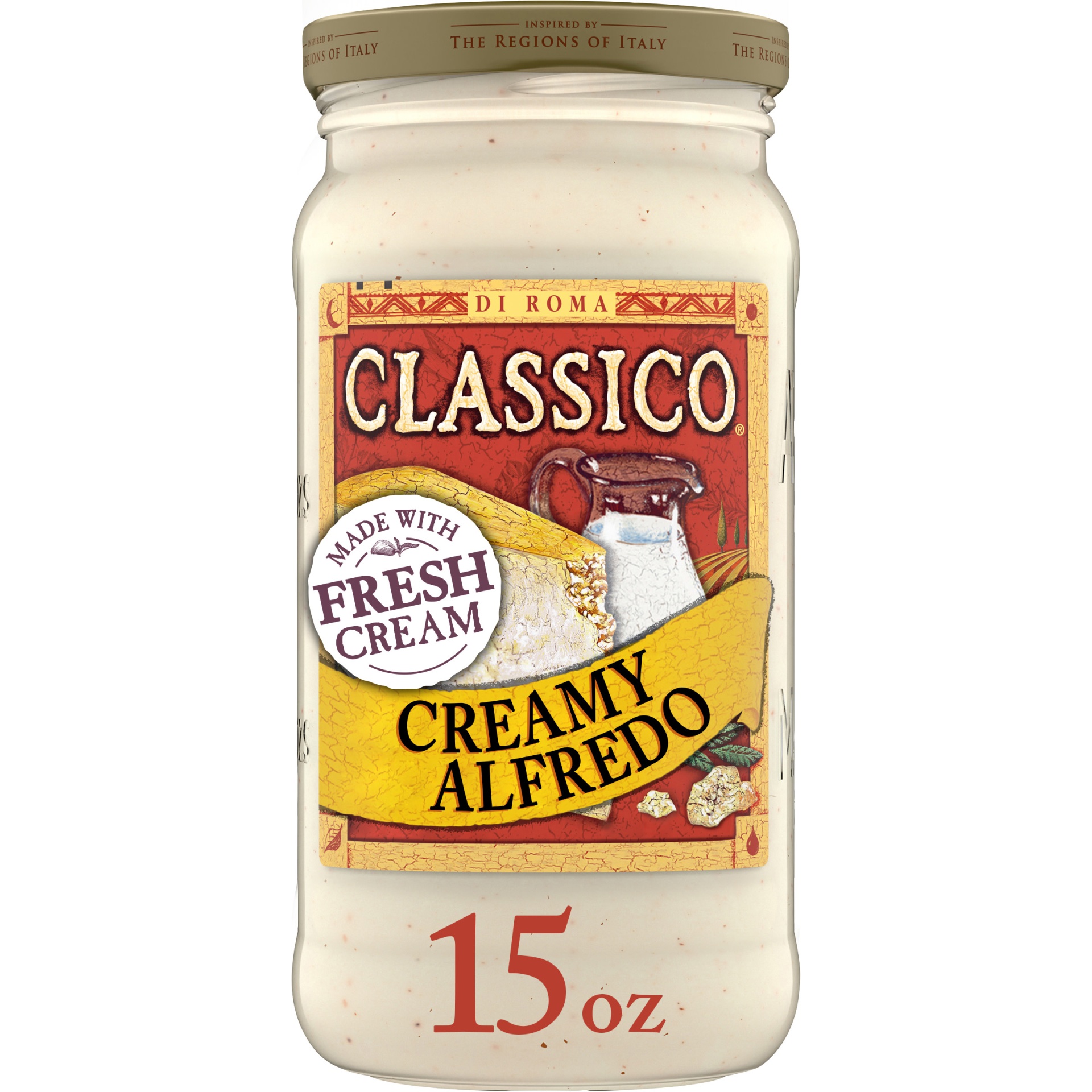 slide 1 of 1, Classico Creamy Alfredo Pasta Sauce Jar, 15 oz