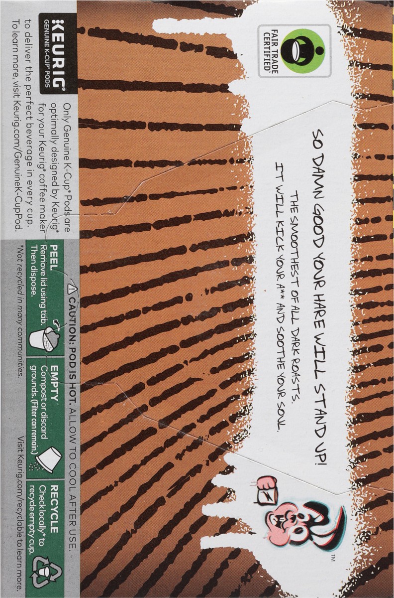 slide 12 of 15, Punk Bunny Coffee Ultra Dark Roast Coffee 10 K-Cup Pods, 10 ct