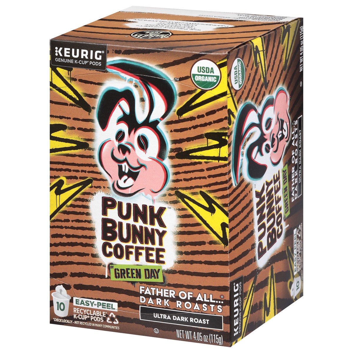 slide 13 of 15, Punk Bunny Coffee Ultra Dark Roast Coffee 10 K-Cup Pods, 10 ct