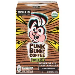 Punk Bunny Coffee Ultra Dark Roast Coffee 10 K-Cup Pods