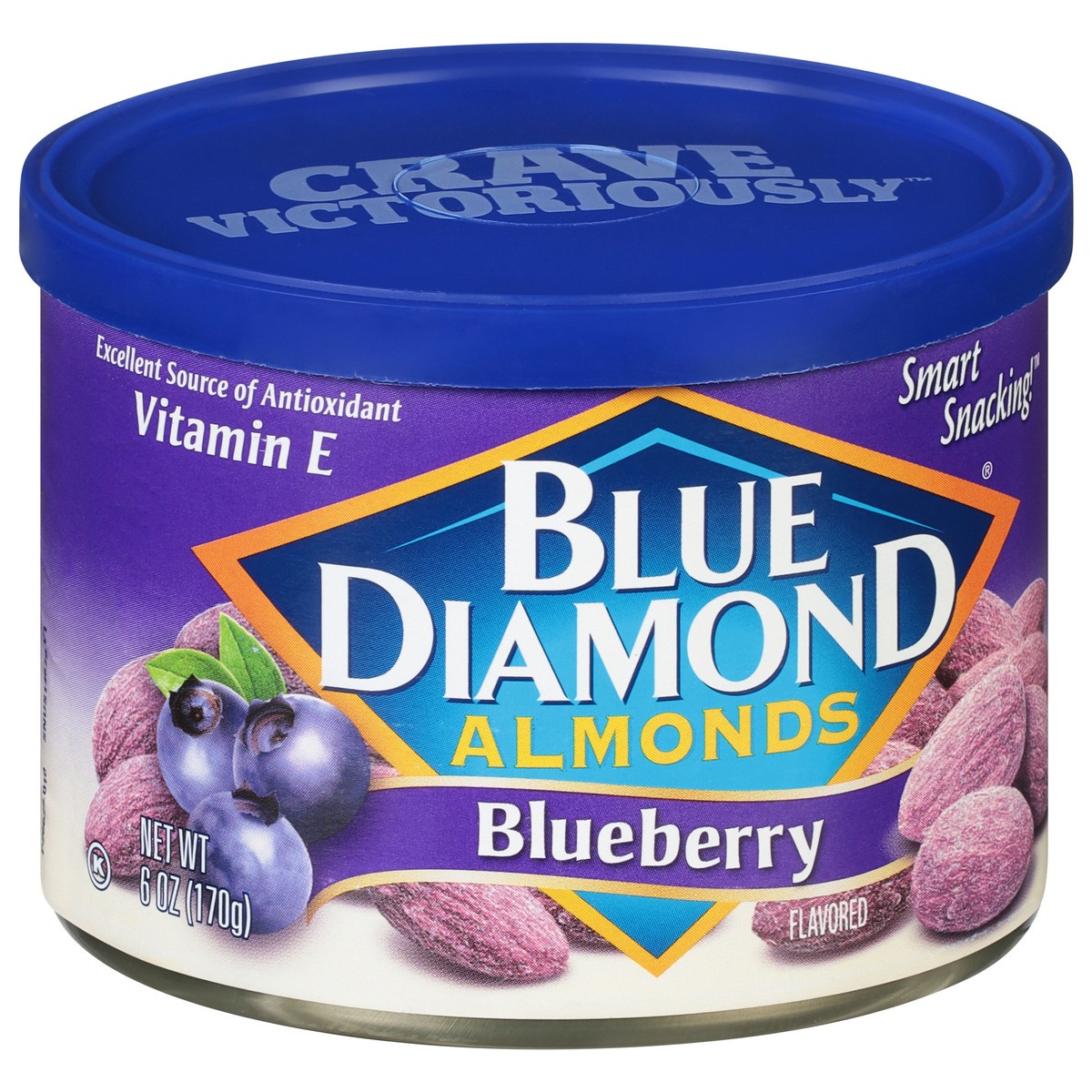 slide 2 of 9, Blue Diamond Almonds Blueberry, 6 oz