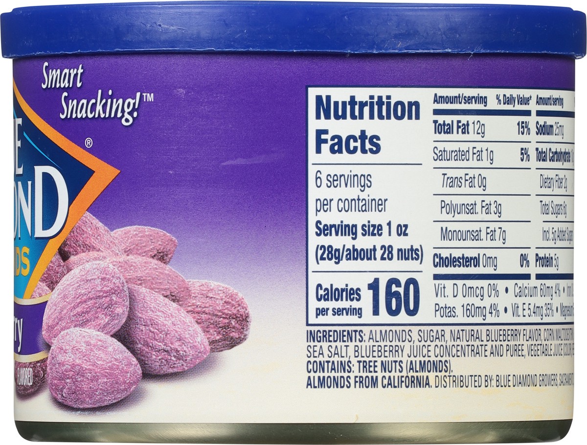 slide 6 of 9, Blue Diamond Almonds Blueberry, 6 oz