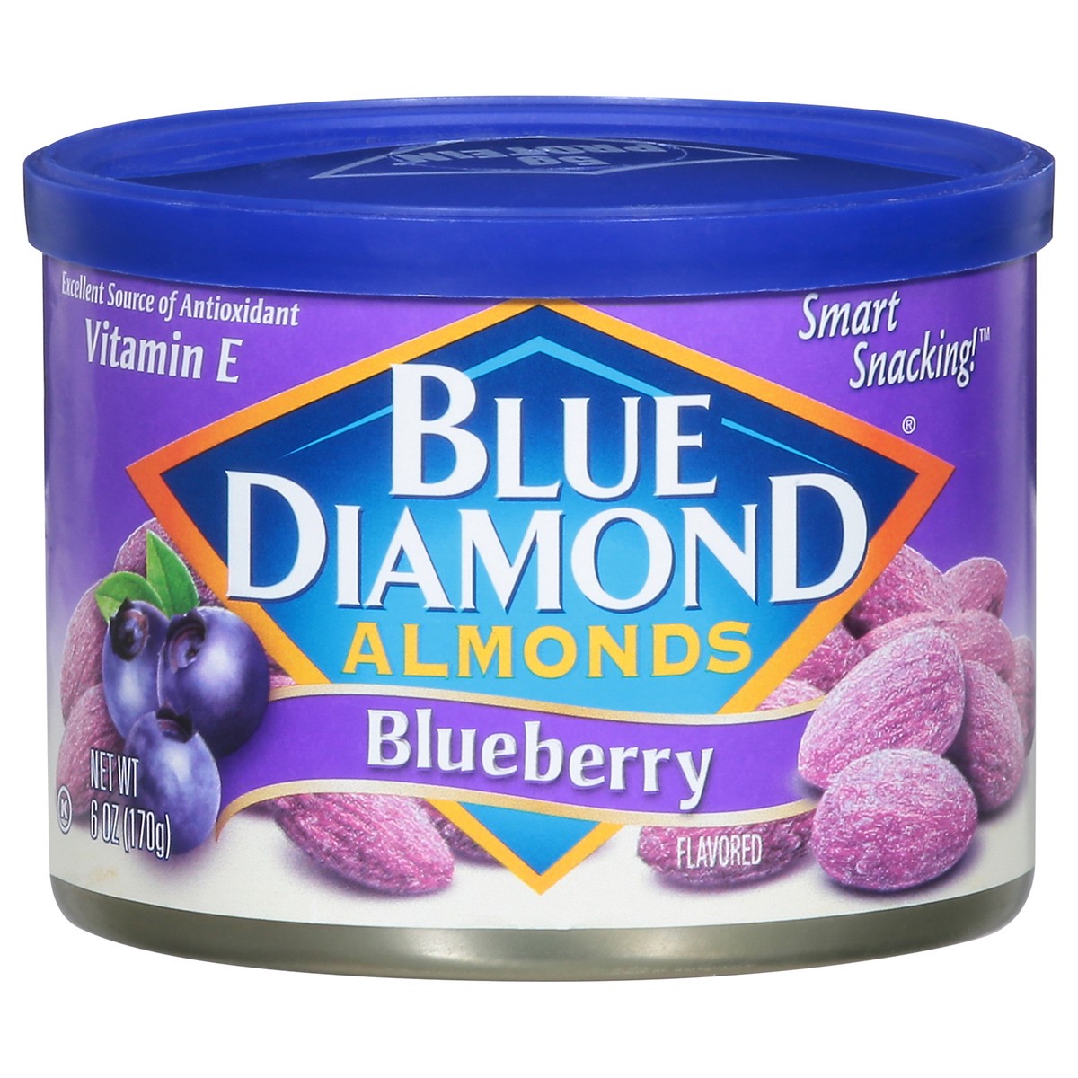slide 1 of 9, Blue Diamond Almonds Blueberry, 6 oz