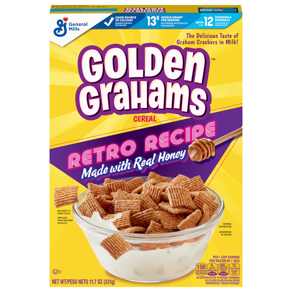 slide 1 of 9, Golen Grahams Breakfast Cereal, 11.7 oz