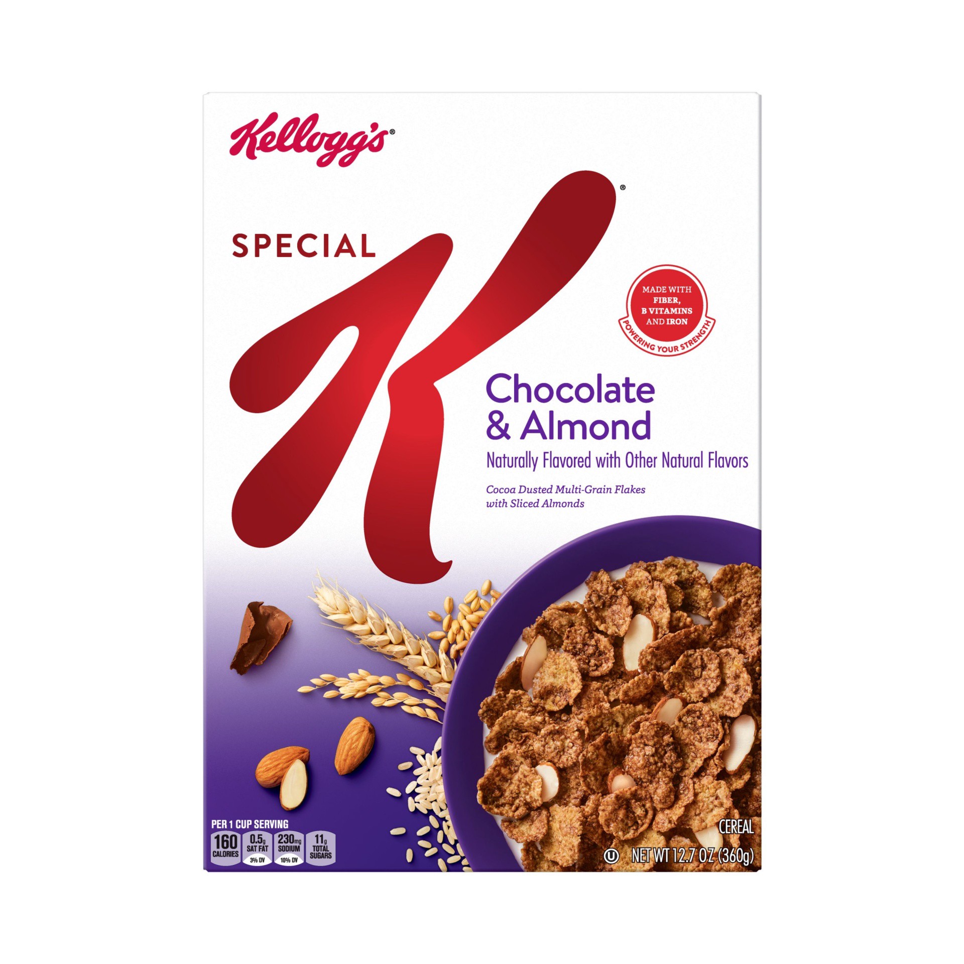 slide 4 of 7, Special K Chocolate Almond Cereal - Kellogg's, 12.7 oz