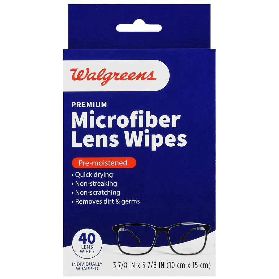 slide 5 of 5, Walgreens Pre-Moistened Lens Wipes, 40 ct