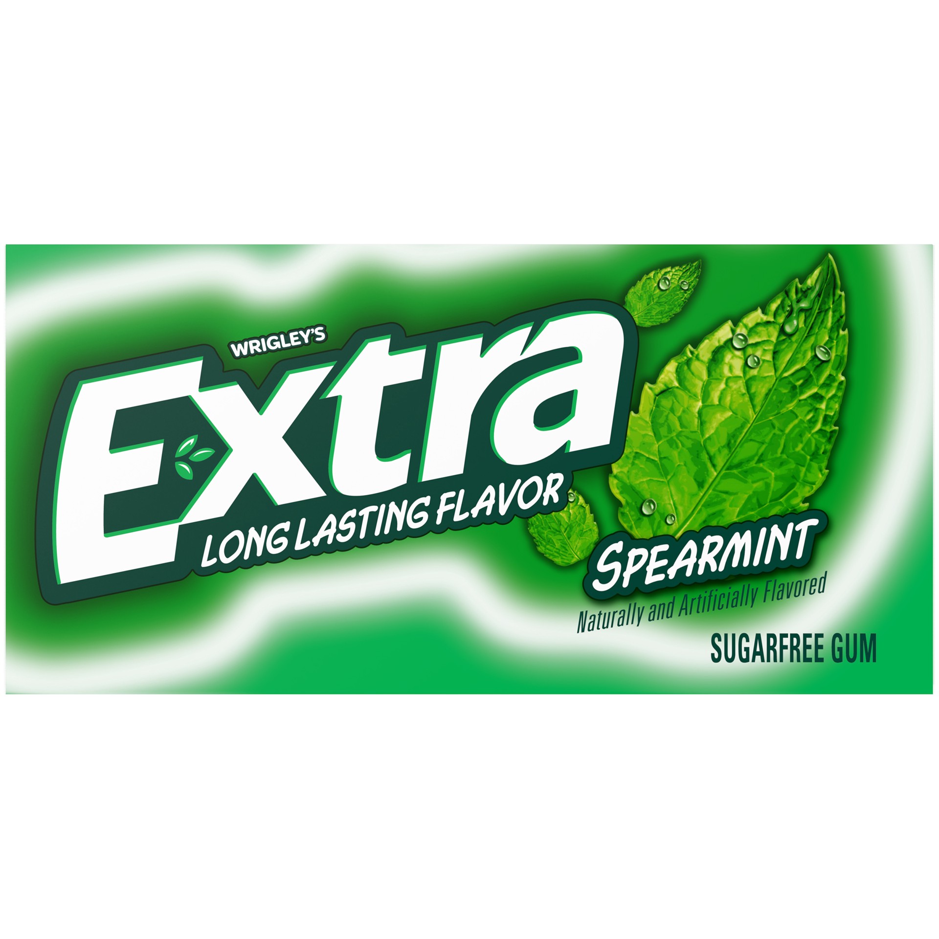 slide 2 of 4, EXTRA Gum Spearmint Chewing Gum, 15 Pieces (Pack of 10), 150 pc