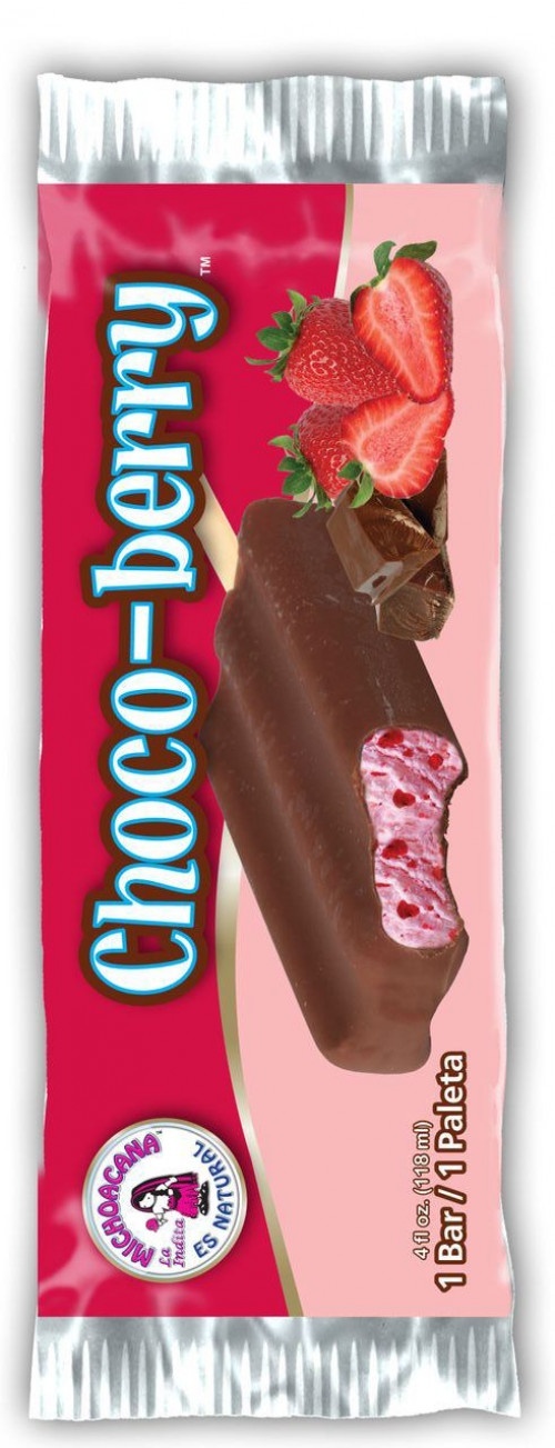 slide 1 of 1, La Michoacana Choco-Berry Ice Cream Bar, 4 oz