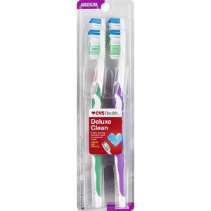 slide 1 of 1, CVS Health Deluxe Clean Toothbrush, 4Ct, 1 ct