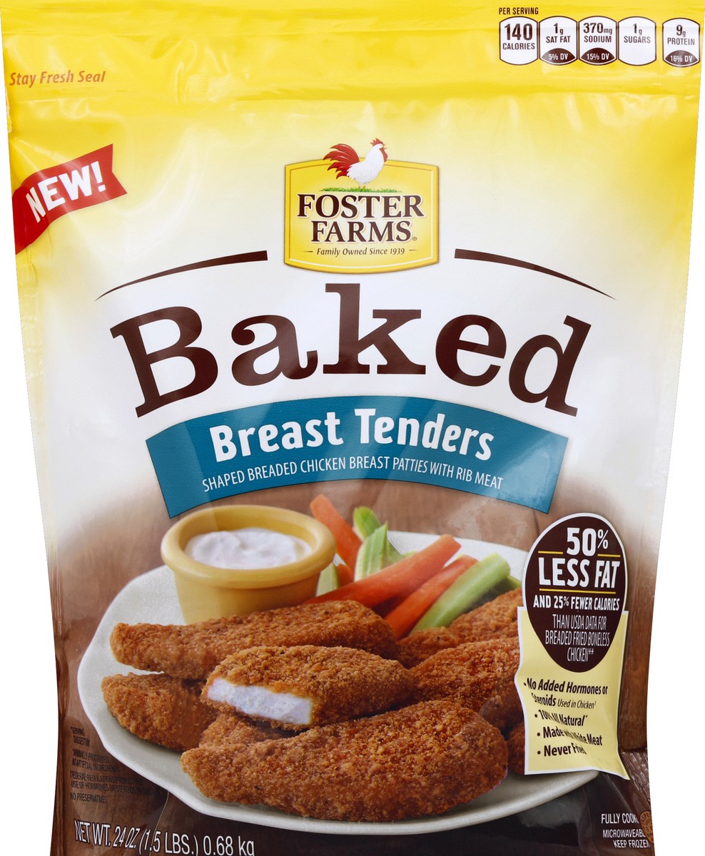 slide 3 of 3, Foster Farms Breast Tenders 24 oz, 24 oz