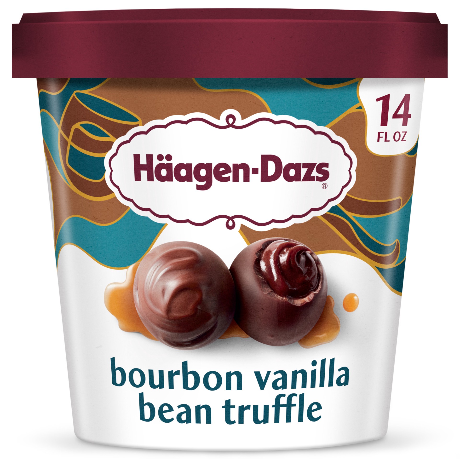 slide 1 of 5, Häagen-Dazs Bourbon Vanilla Bean Truffle Ice Cream, 14 oz