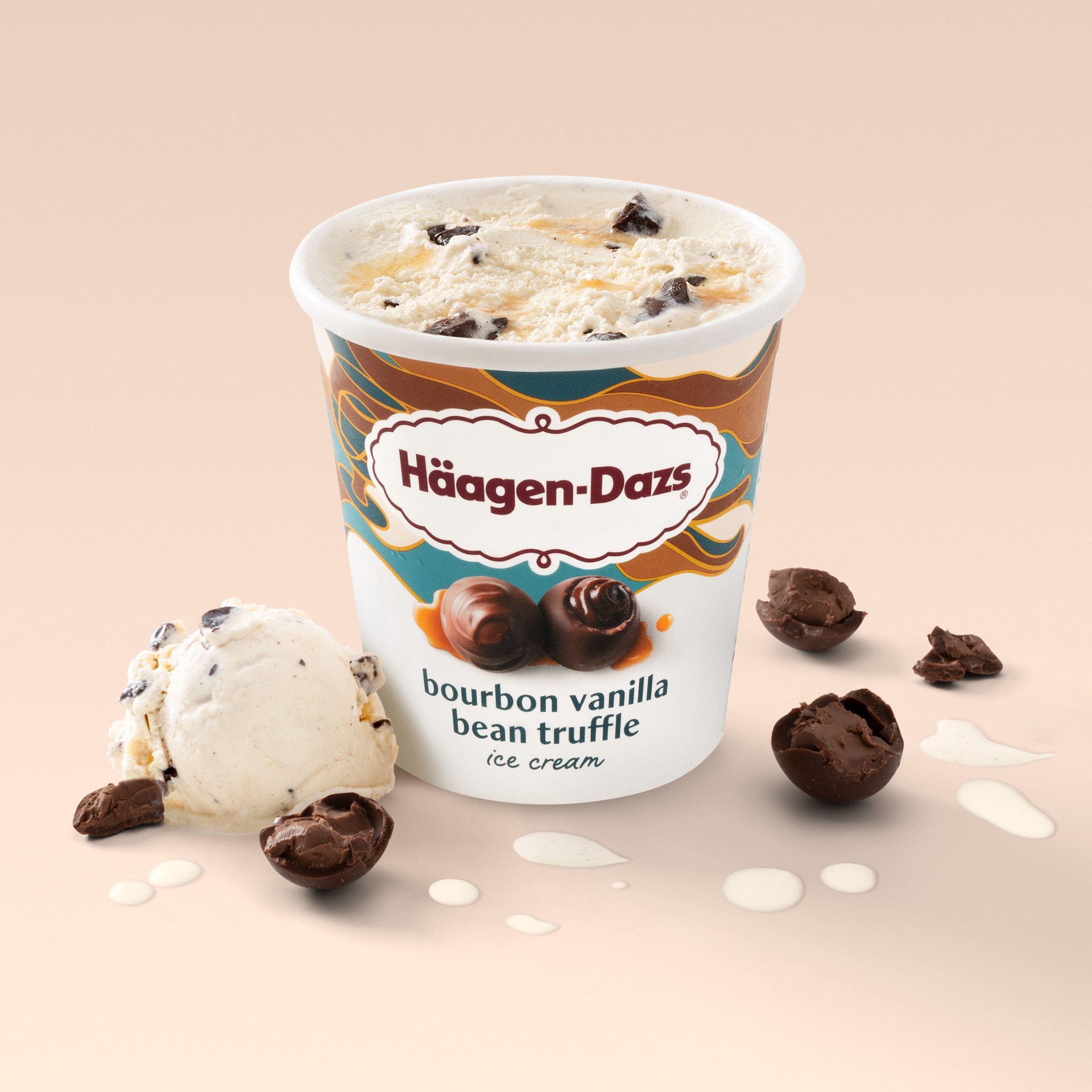 slide 5 of 5, Häagen-Dazs Bourbon Vanilla Bean Truffle Ice Cream, 14 fl oz