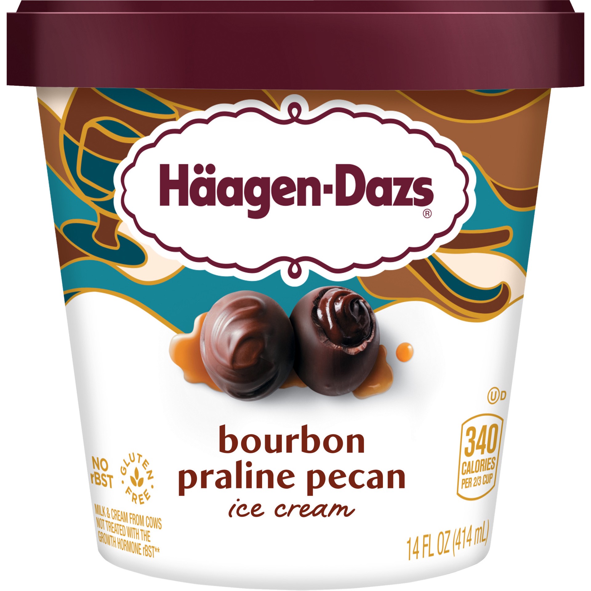 slide 1 of 5, Häagen-Dazs Bourbon Vanilla Bean Truffle Ice Cream, 14 fl oz