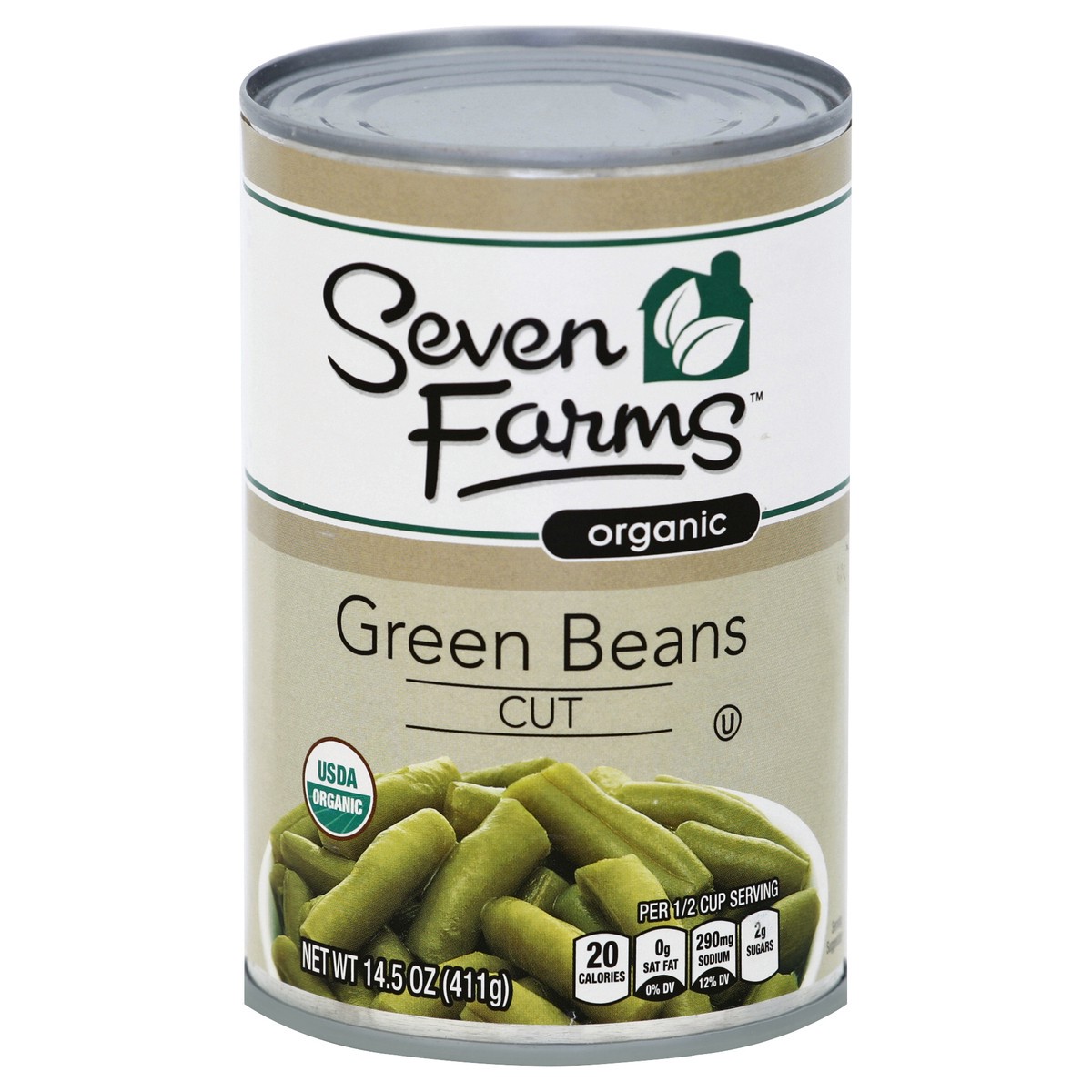 slide 3 of 3, Seven Farms Green Beans 14.5 oz, 14.5 oz