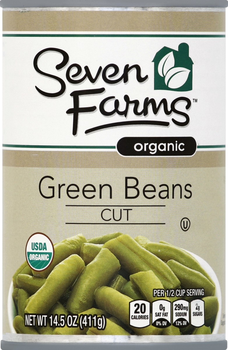 slide 1 of 3, Seven Farms Green Beans 14.5 oz, 14.5 oz
