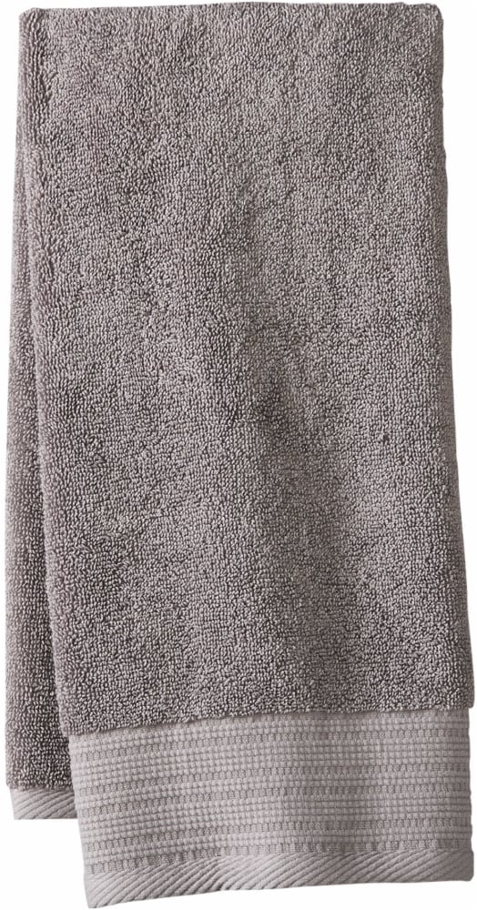 slide 1 of 1, Modavari Pima Pinstripe Hand Towel - Gray Flannel, 1 ct