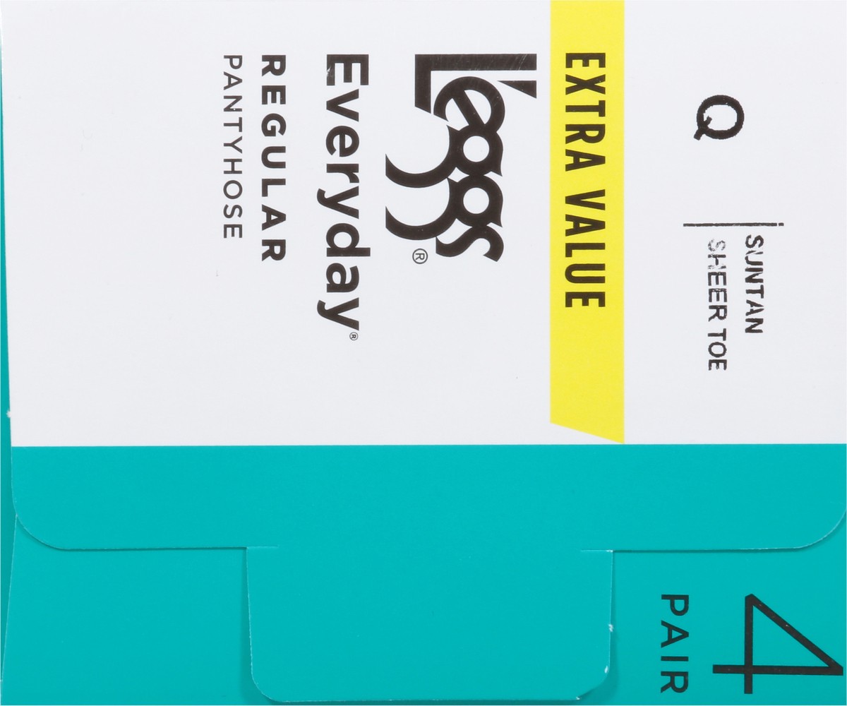 slide 4 of 9, L'eggs Everyday Suntan Regular Pantyhose Q Extra Value 4 ea, 4 ct