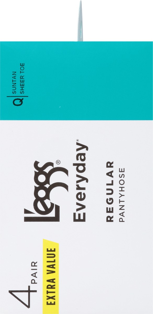 slide 9 of 9, L'eggs Everyday Suntan Regular Pantyhose Q Extra Value 4 ea, 4 ct