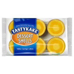 Tastykake Dessert Shells, 6 Sponge Cake Dessert Cups