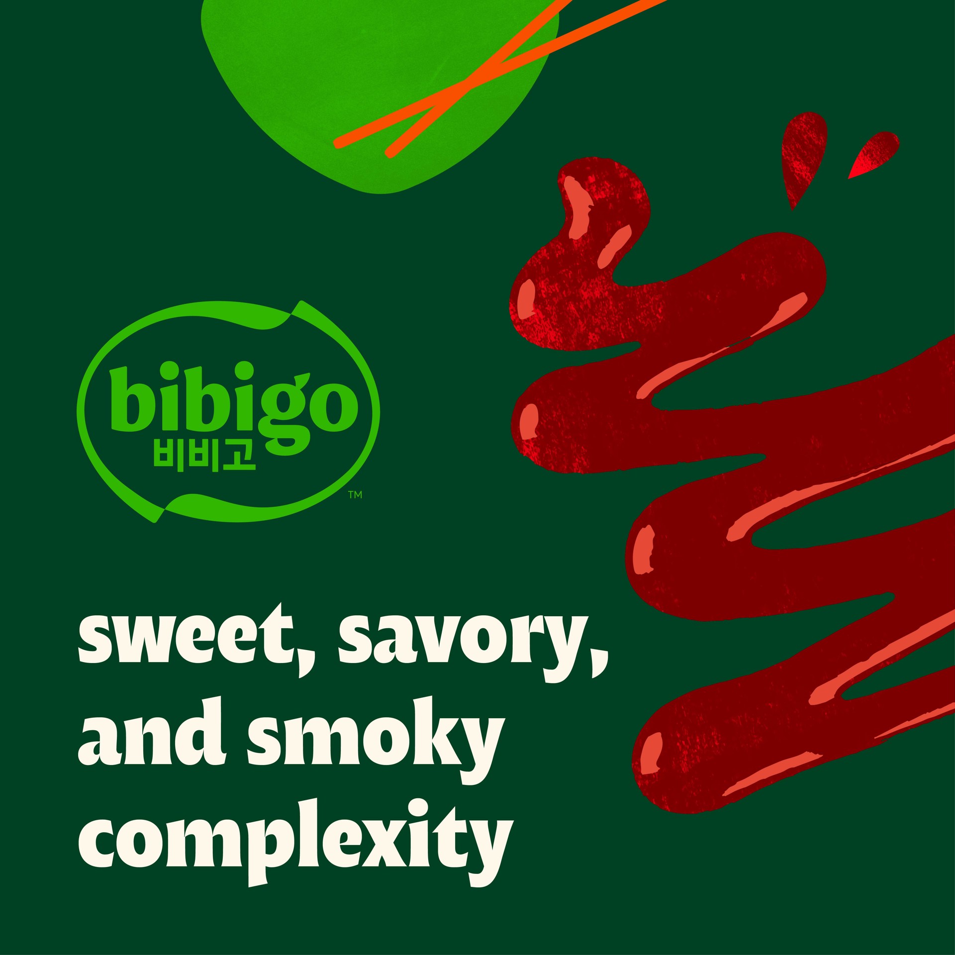 slide 3 of 9, Bibigo Spicy Korean BBQ Drizzle Hot Sauce, 12.16 oz