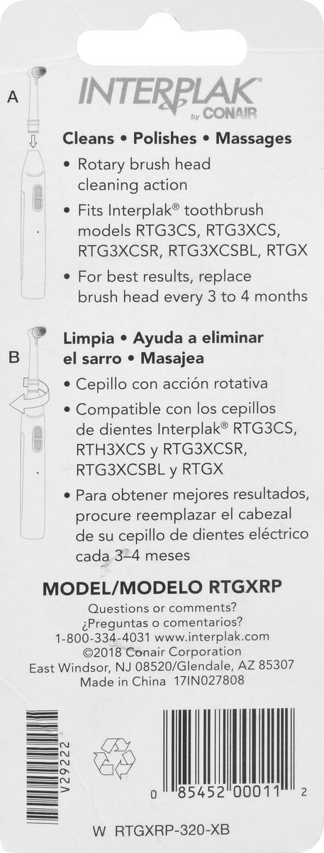 slide 9 of 10, Conair Interplak Replacement Head, 3.9 oz