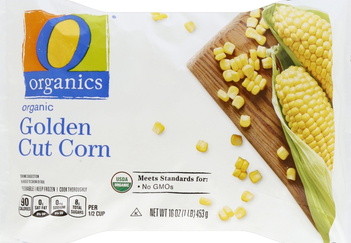 slide 6 of 7, O Organics Organic Corn Golden Cut, 16 oz
