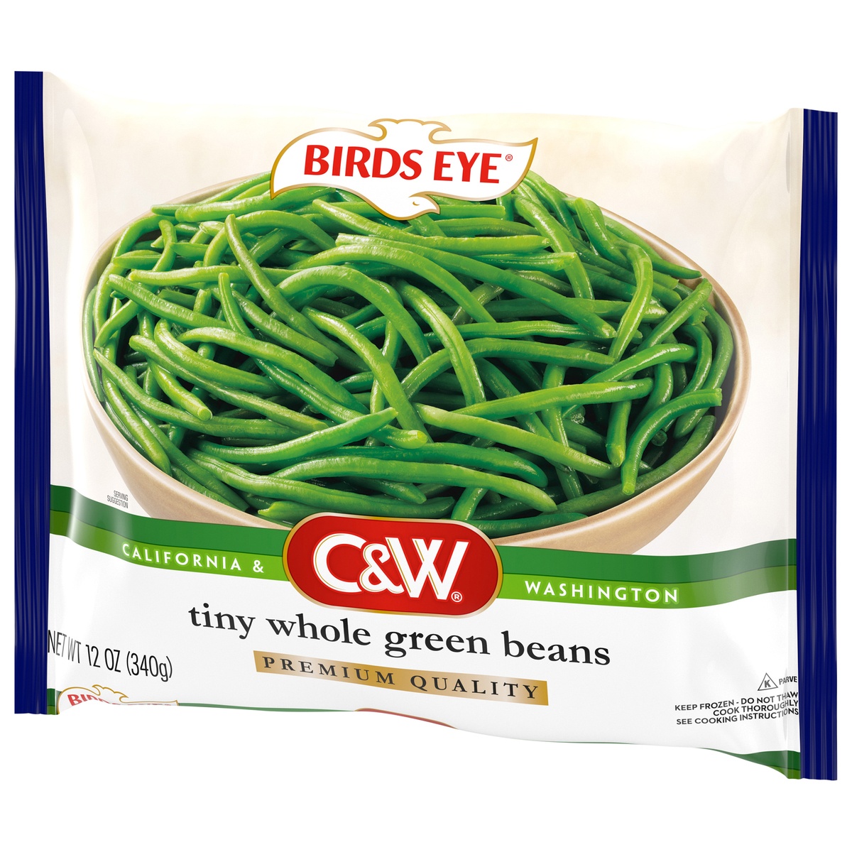 slide 3 of 8, Birds Eye C&W Tiny Whole Green Beans, 12 oz