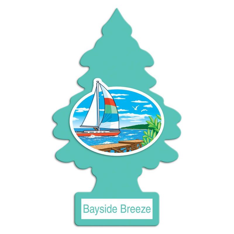 slide 3 of 4, Little Trees Bayside Breeze Air Freshener 6pk, 6 ct