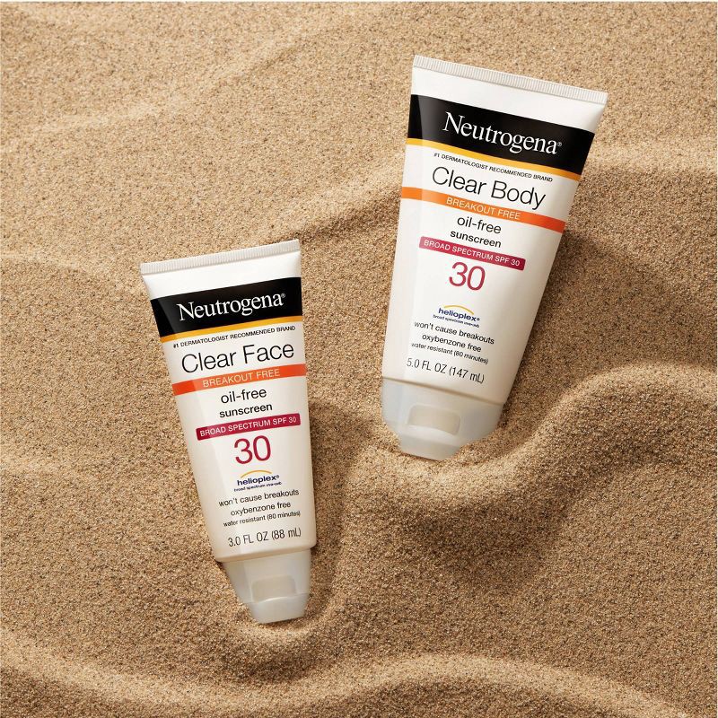 slide 7 of 11, Neutrogena Clear Face Liquid Sunscreen Lotion - SPF 30 - 3 fl oz, 0 x 3 fl oz