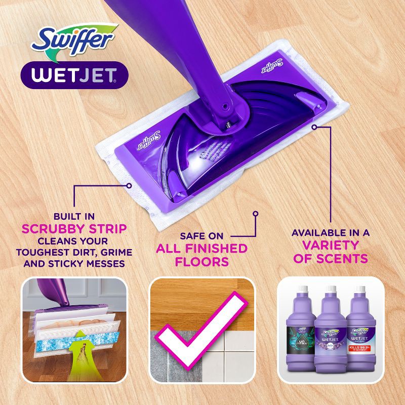 slide 2 of 7, Swiffer WetJet Liquid Refill - Lavender - 42.2 fl oz/1ct, 42.2 fl oz, 1 ct