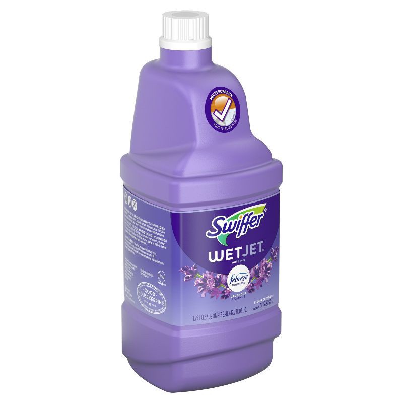 slide 7 of 8, Swiffer WetJet Liquid Refill - Lavender - 42.2 fl oz/1ct, 42.2 fl oz, 1 ct