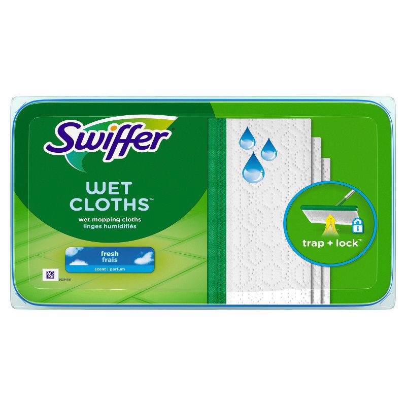 slide 10 of 11, Swiffer Sweeper Wet Mopping Cloths Refills - Fresh Scent - 24ct, 24 ct