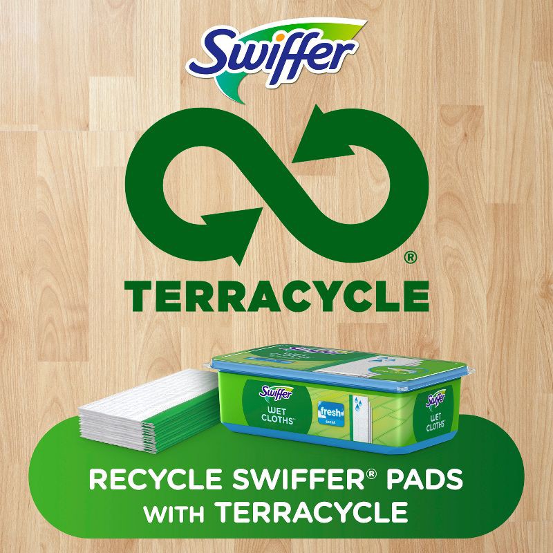 slide 9 of 11, Swiffer Sweeper Wet Mopping Cloths Refills - Fresh Scent - 24ct, 24 ct