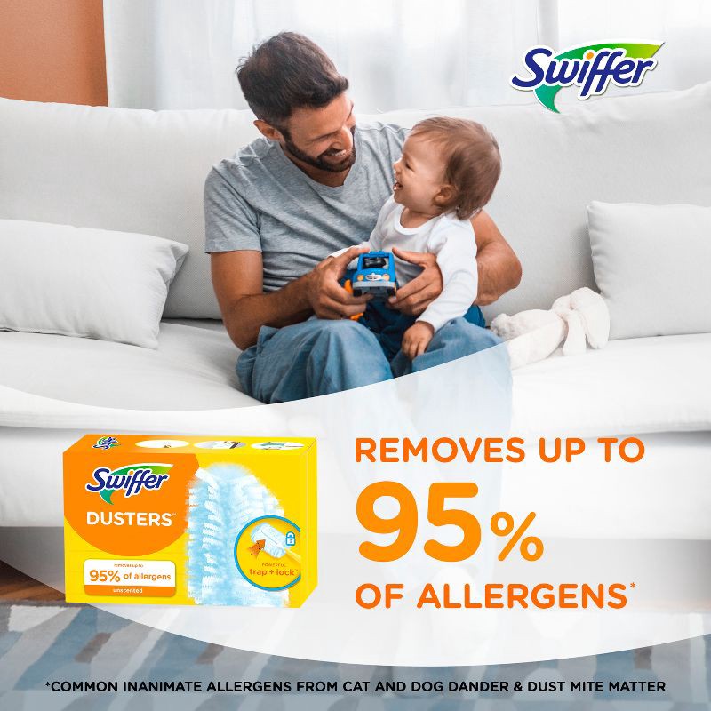 slide 4 of 14, Swiffer Dusters Multi-Surface Refills - Unscented - 10ct, 10 ct