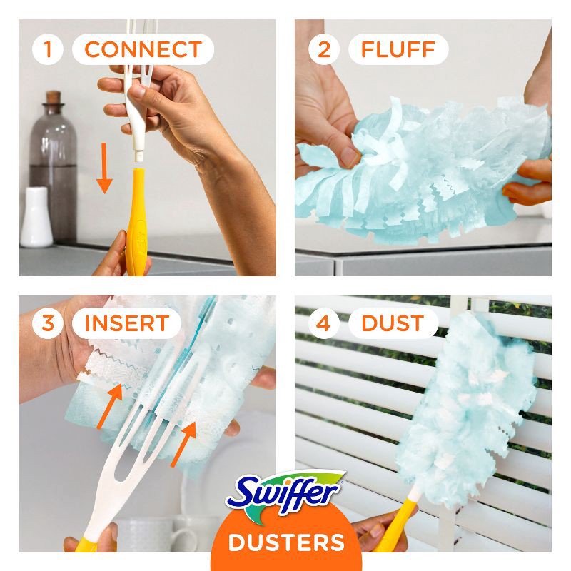 slide 6 of 13, Swiffer Dusters Multi-Surface Refills - Unscented - 10ct, 10 ct