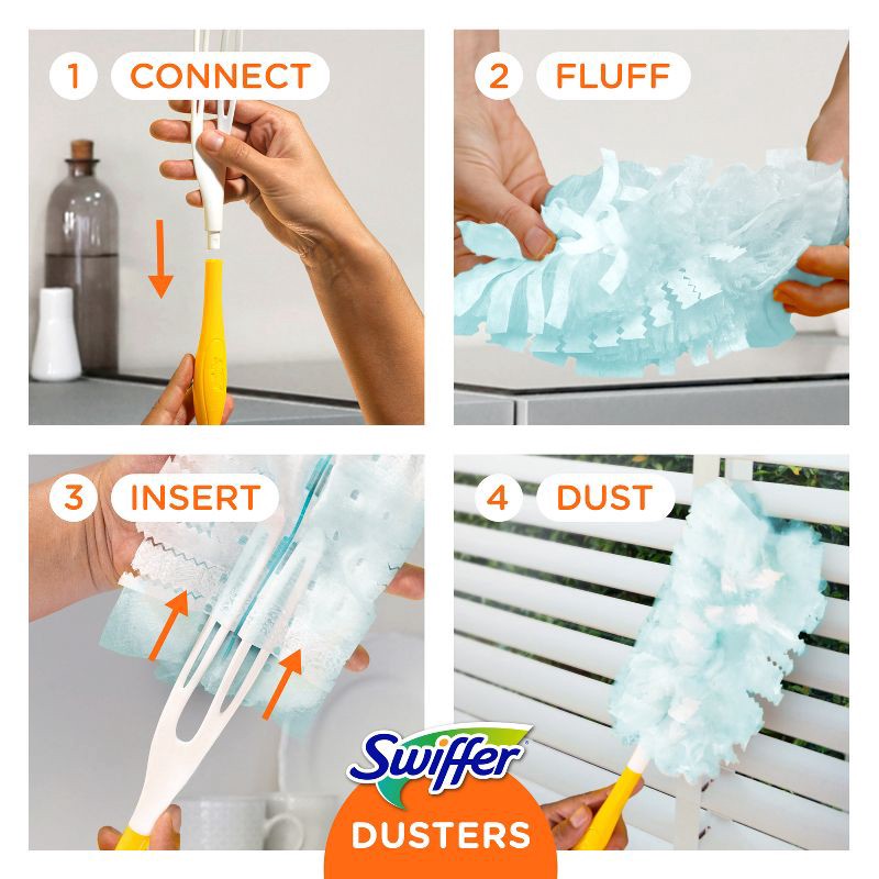 slide 7 of 13, Swiffer Dusters Multi-Surface Refills - Unscented - 10ct, 10 ct