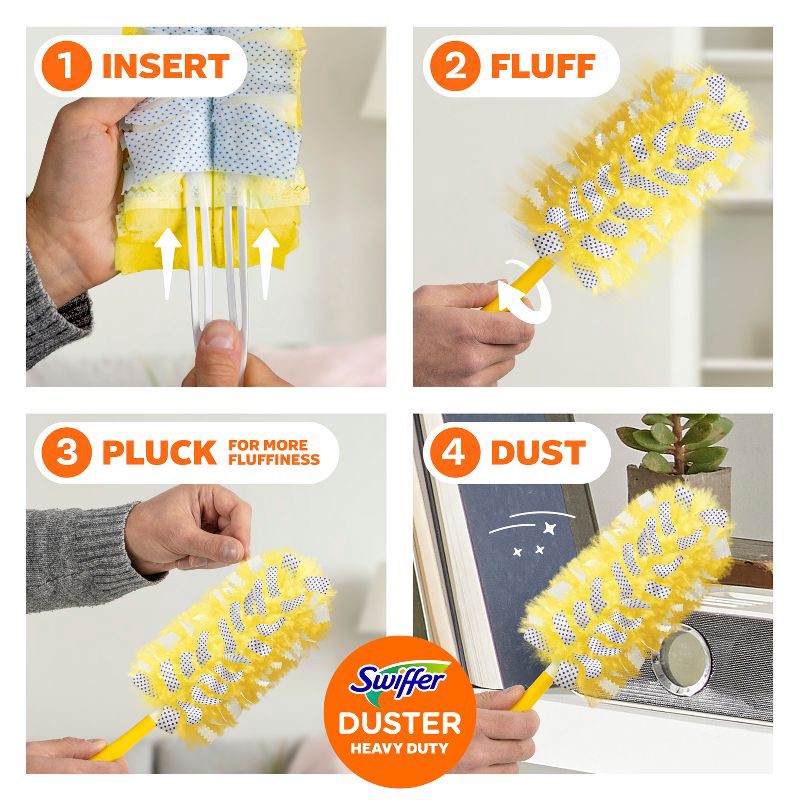 slide 11 of 16, Swiffer Duster Multi-Surface Heavy Duty Refills - Unscented - 6ct, 6 ct
