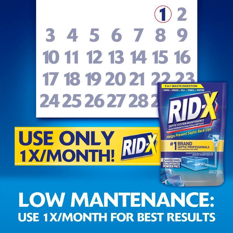 slide 6 of 7, Rid-X Septi Pacs Septic System Maintenance – 3.2oz, 3.2 oz